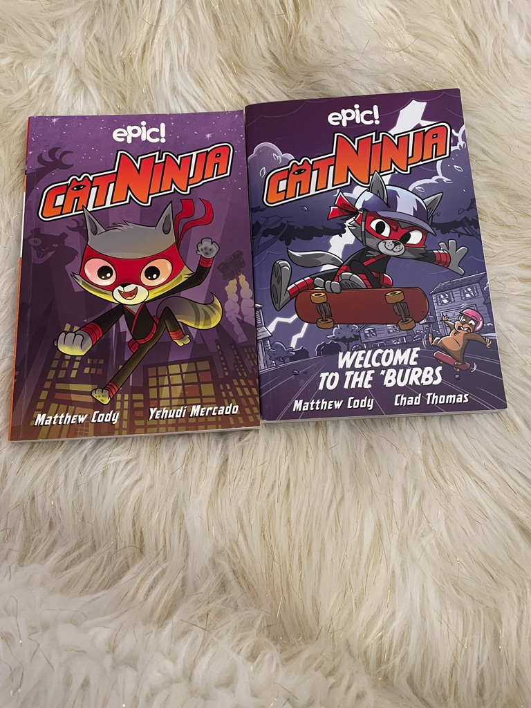Cat Ninja Graphic Novels - Purple Cover Set